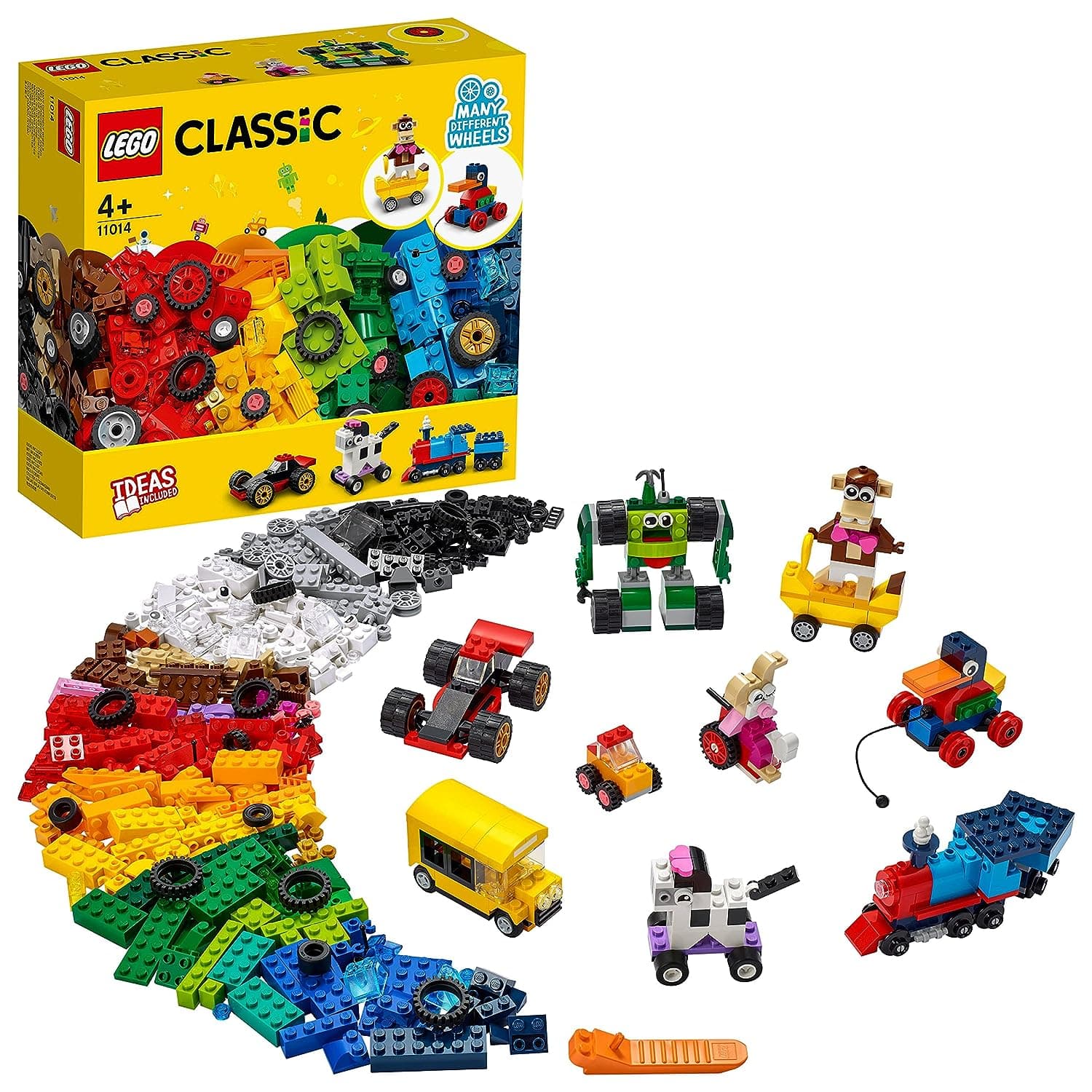 LEGO Classic Bricks and Wheels 11014 Kids� Building Kit (653 Pieces)